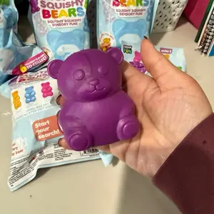 Squishy Bear Sensory Toy – Soft Squeeze Stress Relief (Random Color)