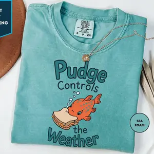 Comfort Colors Lilo and Stitch Pudge Controls The Weather Shirt, Fish Pudge shirt-sweatshirt-hoodie, land Family Matching ,Magic Kingdom, sweatshirt hot trend tiktok, tshirt trend, Menswear Top, women top, comfor Colors shirt