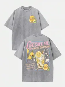 "Life Gave Me Some Lemons" 100% Cotton Vintage Washed T-Shirt