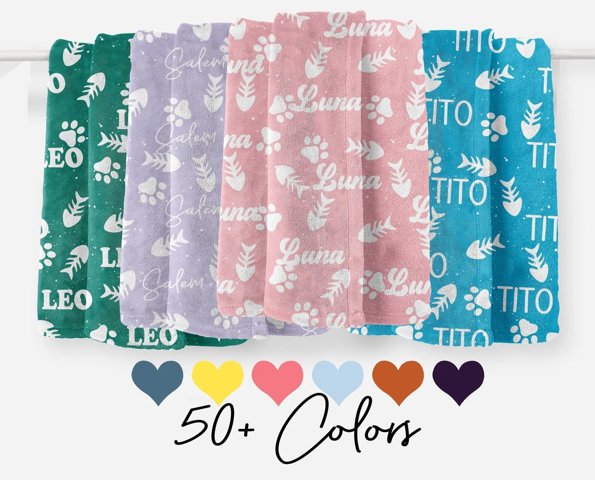 Personalized Full Color Cat Custom Blanket
