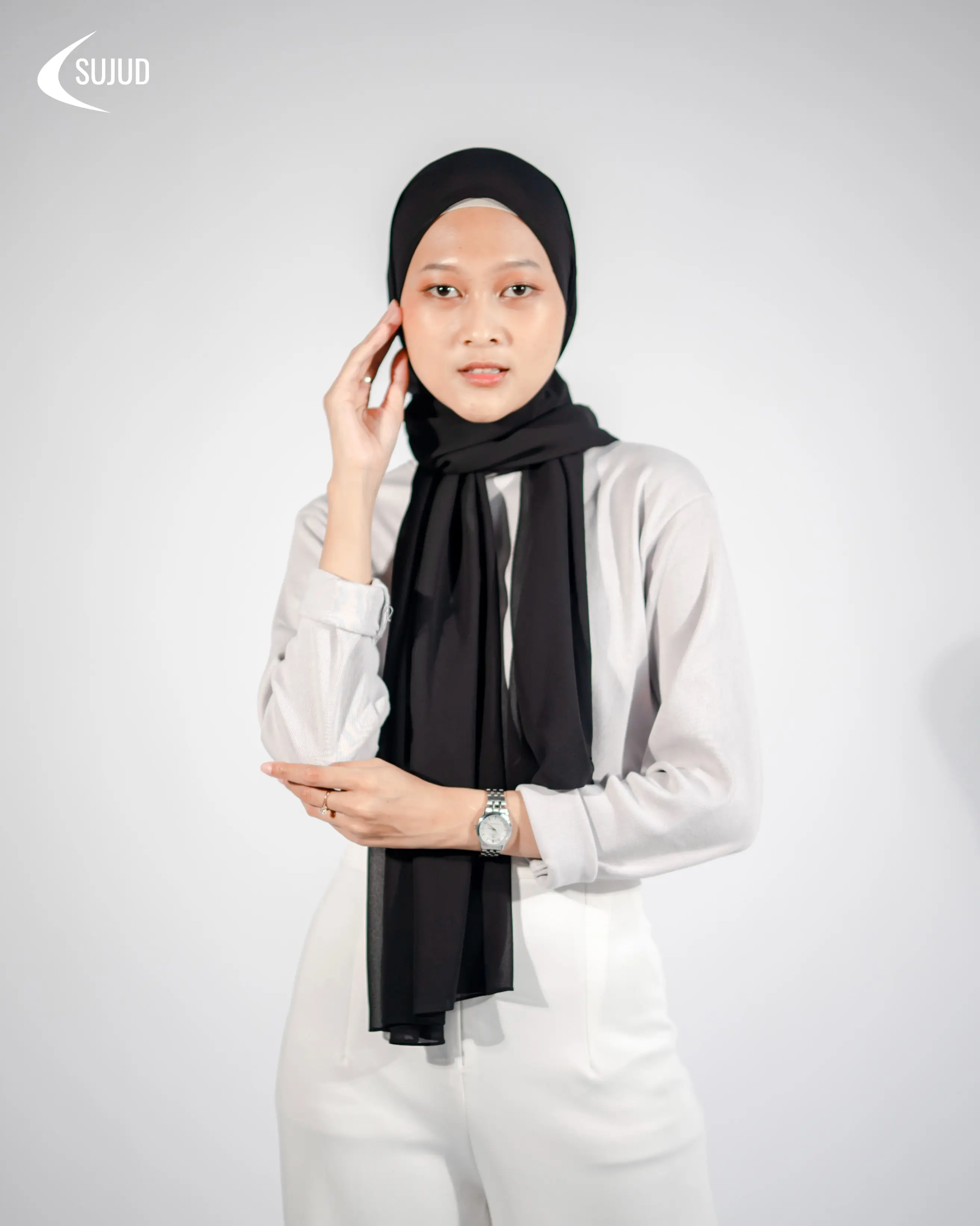 Muslim Scarf, Chiffon Light Ware Scarf , Lightweight Design, Elegant Pashmina Weaving, Comfortable Fit for Versatile Wear one piece