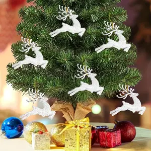 [6pcs Reindeer Christmas Tree Decoration] 6pcs Christmas Party Reindeer Decoration Christmas Tree Little Deer Pendant Garland -winter, new year