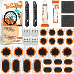 36 count  Tire Repair Kit,   Tire Patch Kit, Portable Bicycle Tire Repair Kit, Parches para Bicicleta,  Tube Patch Kit for Mountain Bikes and Road Bikes