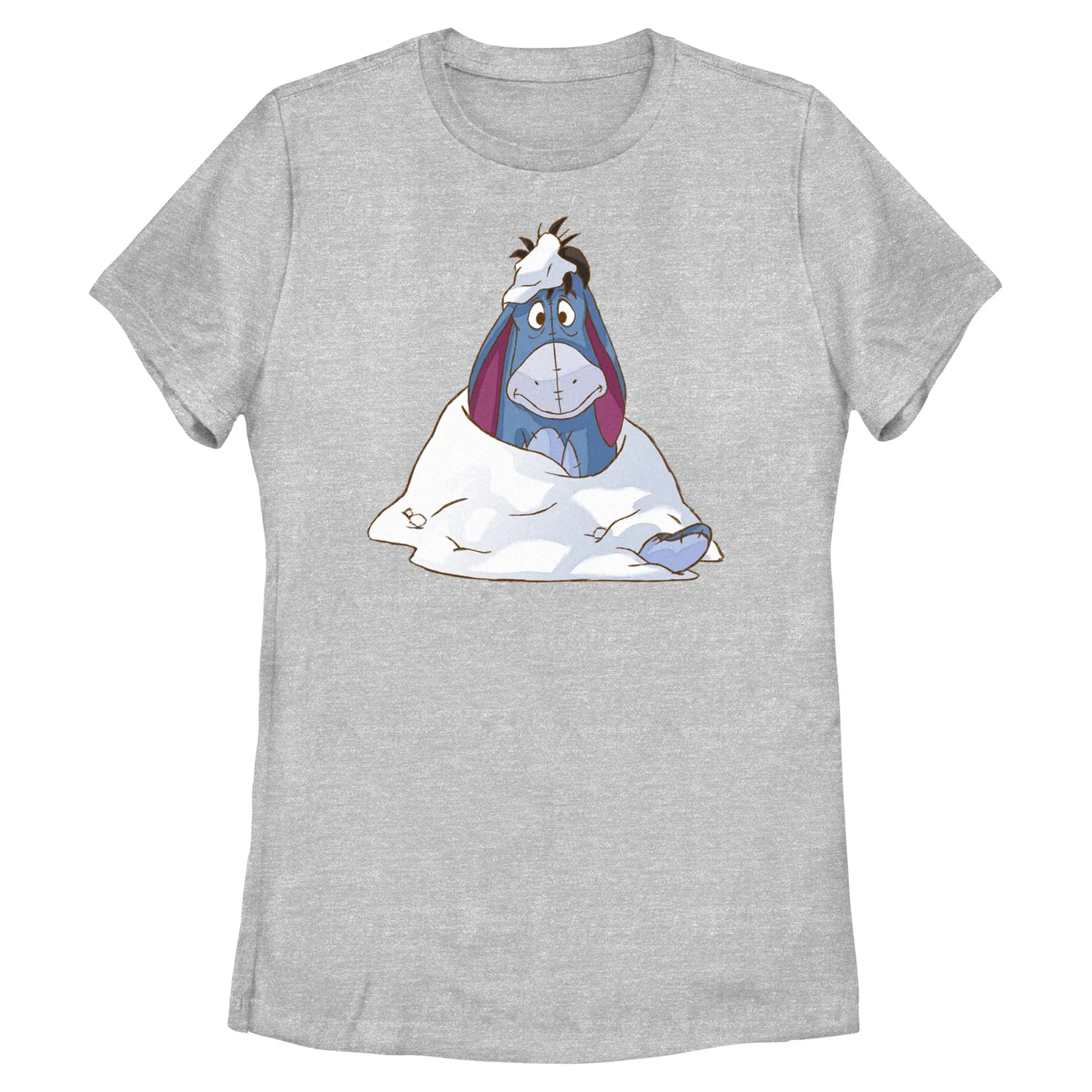 Womens Winnie the Pooh Eeyore Winter Activities T Shirt