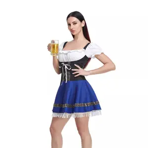 Halloween Maid Uniform Barmaid Dresses Costume Outfit