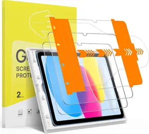 2-Pack Tempered Glass Screen Protector for iPad A16 11-inch (2025) & 10th Gen 10.9-inch (2022) with Auto Application Tray – Easy Installation, Case Friendly