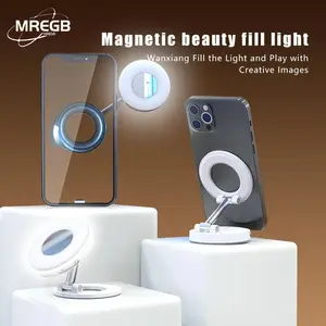MREGB Magnetic Selfie Light for Phone – Portable Rechargeable Ring Fill Light for Video, Selfies, Makeup & TikTok summerwins