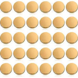 30 count Metal Flat Button Alloy Shank Round Shaped Sewing Button for Women Suit Woolen Coat Shirt Trousers Sewing Crafts(25 mm,)