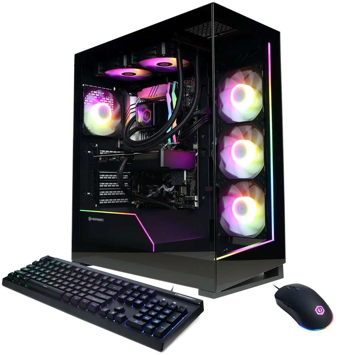 CyberPowerPC Gamer Supreme Liquid Cooled Gaming Desktop Computer, Intel Core Ultra 7 265KF 3.9GHz, 32GB RAM, 2TB SSD, NVIDIA GeForce RTX 5070 12GB, Windows 11 Home, Black