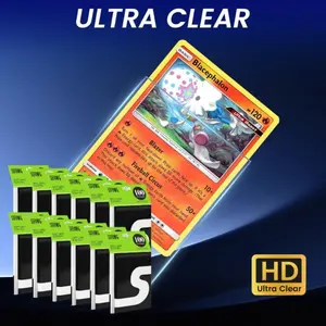 Premium Ultra Clear Card Sleeves, Penny Clear Card Sleeves for Trading Cards, Soft Trading Card Sleeves, Sports Card Sleeves, Card Protector Sleeves, Protective Plastic Sleeves for Cards Standard Size