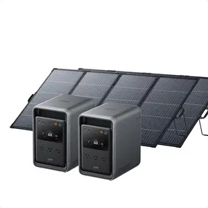 2× ANKER SOLIX S2000 Portable Power Station + 2× 400W Bifacial Solar Panel