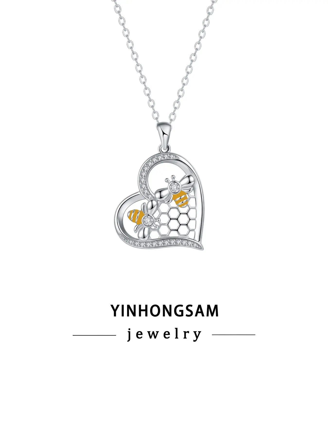 Bee Necklace, Mother Infinity Necklace, Jewelry Gift for Mom, Daughter, Aunt, Grandma, Birthday, Mother's Day, Includes Box