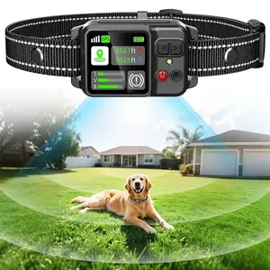 2026 Upgrade Pet GPS Wireless Electronic Fence Dog Fence and Barking Stopper Dog Trainer Training Electric Shock Collar petedu