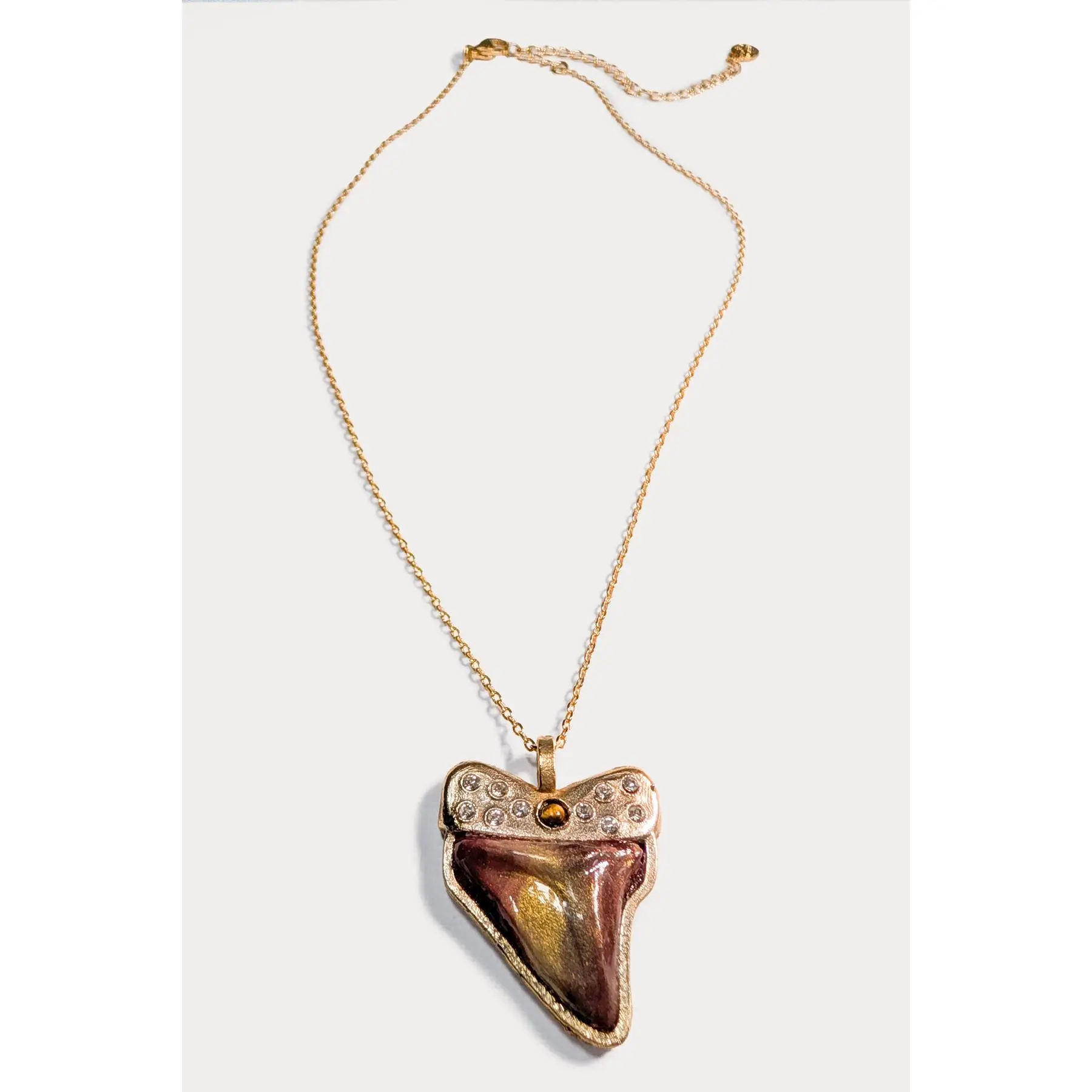 The Marbled Shark Tooth Necklace