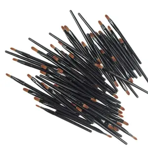 50 Pieces Black Pro Multifunctional Lip Brushes Lipstick Gloss Wands Applicator Makeup Cosmetic Tool Kits