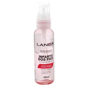 Lanox Trihair Gotas Mágicas Infarto dos Fios - Intensive Hair Repair Serum, Frizz Control, Vegan, Paraben-Free, 60ml - Haircare