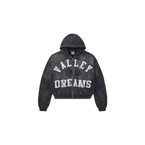 Vale Forever Classico Zip Up Hoodie Black