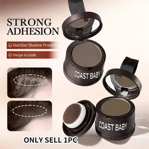 Natural Blendable Hairline Filler Powder Highlight Hair Volume Waterproof Long-lasting No Fall-out Buildable Pigment Hairline Shadow Powder Hair Thickening Powder