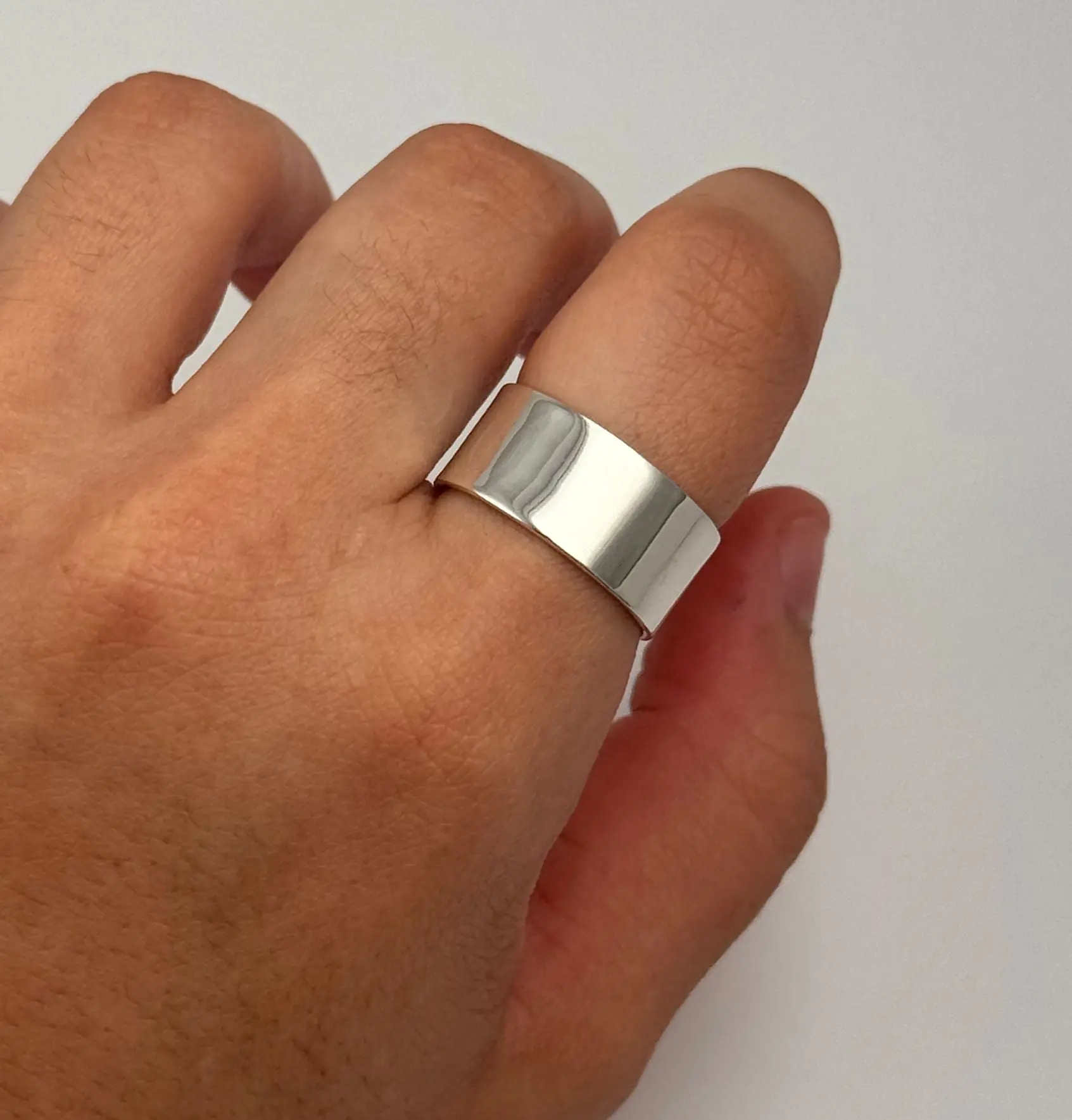 GAIA Wide Band Ring – 925 Sterling Silver