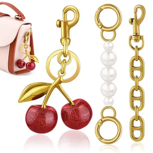 A09 Cherry Bag Charm and Bag Extender Ch