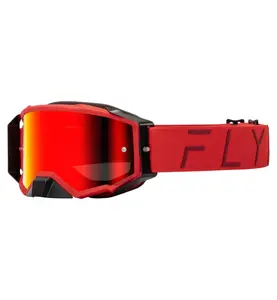 Fly Racing Zone Pro MX Goggles – Red