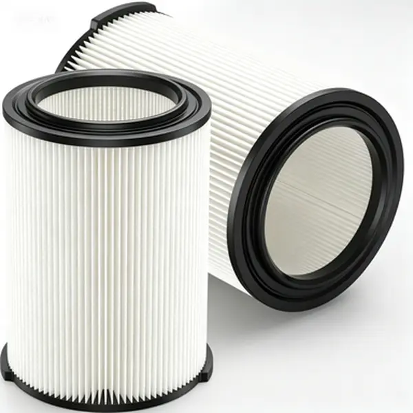 Replacement Filter Wet Dry Vac 2 Pack, Compatible with 5-20 Gallon Vacuums, VF4000 Standard Wet Dry Filter, High Efficiency Filtration, Reusable Washable, for Workshop Garage Cleanup