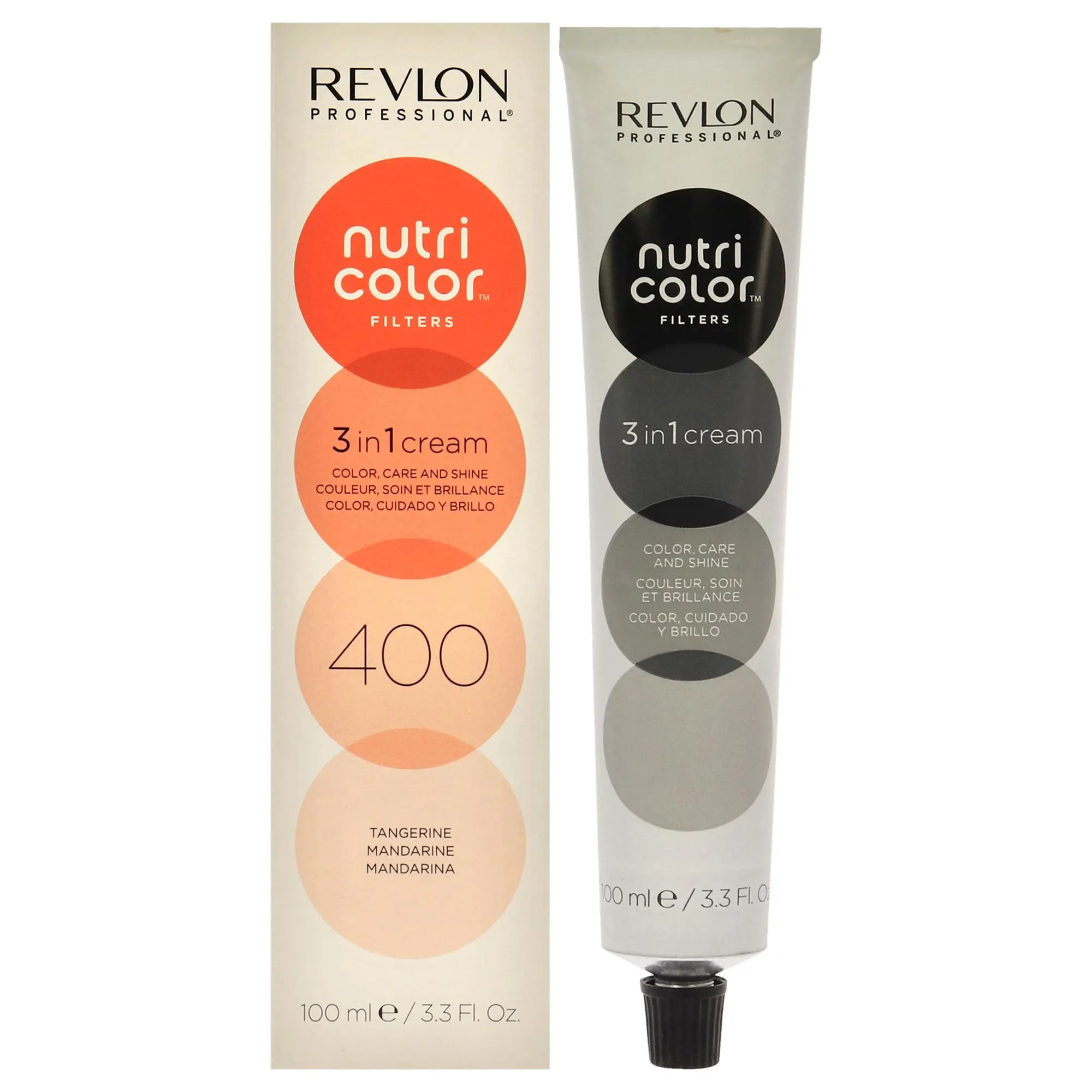 Revlon Nutri Color Cream Hair Care Products - 400 Tangerine, Unisex 3.4 oz Hair Color