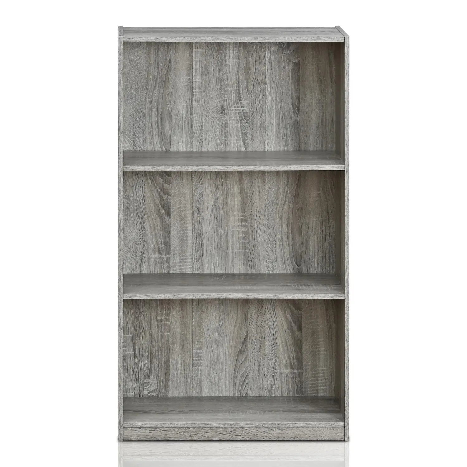 Basic 3-Tier Bookcase Storage Shelves