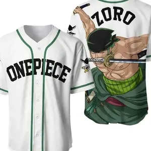 3D Print  Roronoa Zoro Baseball Jersey