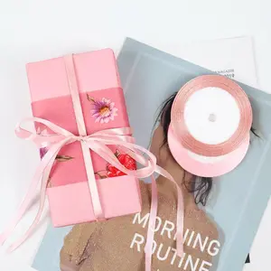 Natural Satin Ribbon Roll Set, DIY Sewing & Crafting Supplies, Perfect for Clothing Accessories & Party Decorations