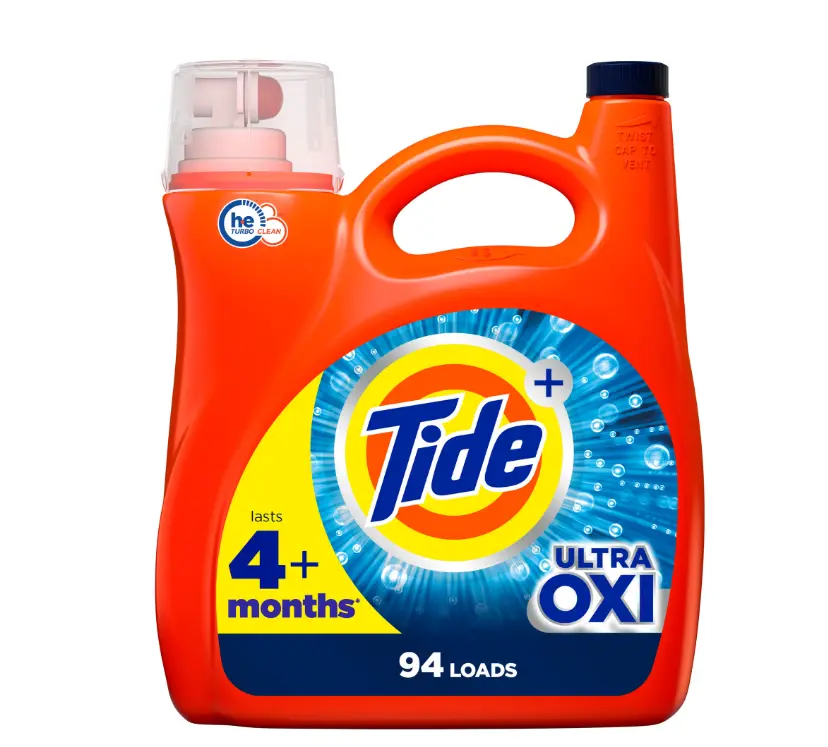 Tide Liquid Laundry Detergent, Ultra Oxi Boost, 132 fl oz, 94 Loads
