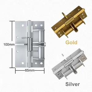 Multi-Function Self Closing Door Hinge, 90° Positioning, Gold/Silver for Wood & Aluminum Doors