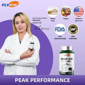 Flynew Optimal Potency | Shilajit Ultra | Adaptogen Energy Stamina Immune Antioxidants | Made in USA | 60 Capsules - Healthcare