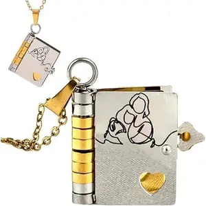 Granddaughter Necklace From Grandma Book Gold Silver Granddaughter Gifts From Grandma Pendant Dainty