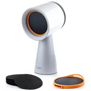 BREETEE Portable Range Hood Kitchen - Powerful 3-Speed Suction Desktop Compact Range Hood - 2x Quad-Core Filters - 6 x Activated Carbon Filters - Original Low Noise Kitchen Exhaust Fan with Large Oil Collection Cup