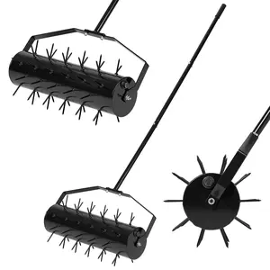 Heavy Duty 71 Inch Manual Lawn Aerator Roller – Adjustable 3-Height Handle – Pre-Attached Spikes – Deep Soil Penetration Tool for Garden and Yard Care trimmer backpack grass home electric hedge leveling tool gas weed anvil vegetable leaf scoop hand