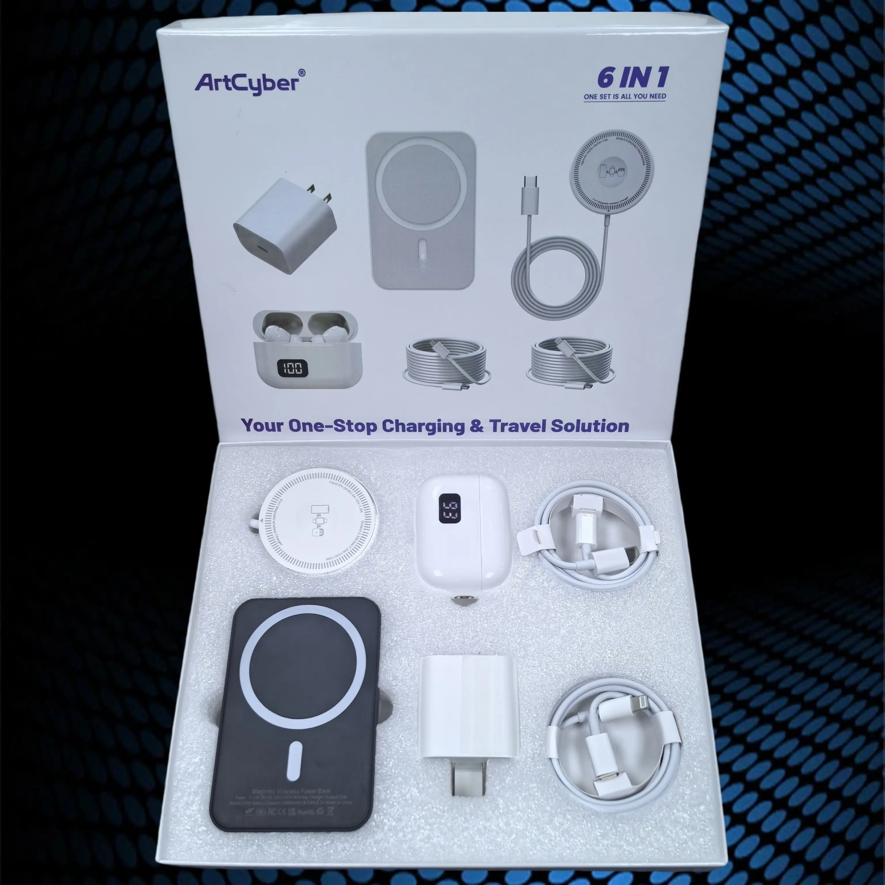 Black 6-piece set gift box