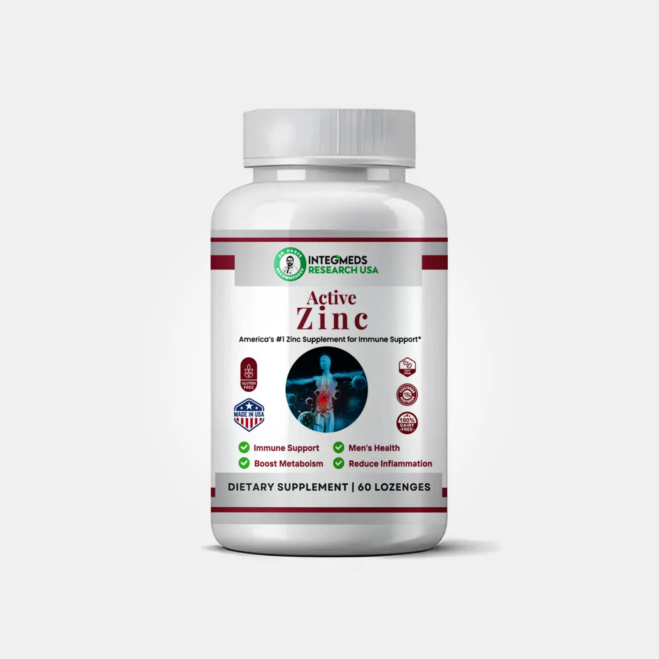 INTEGMEDS Active Zinc Healthcare Dietary Supplement