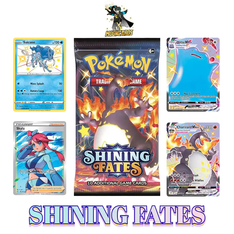 gamestop pokemon cards shining fates Amazon.com: Pokemon TCG: Shining Fates Elite Trainer Box : Toys & Games main image 1