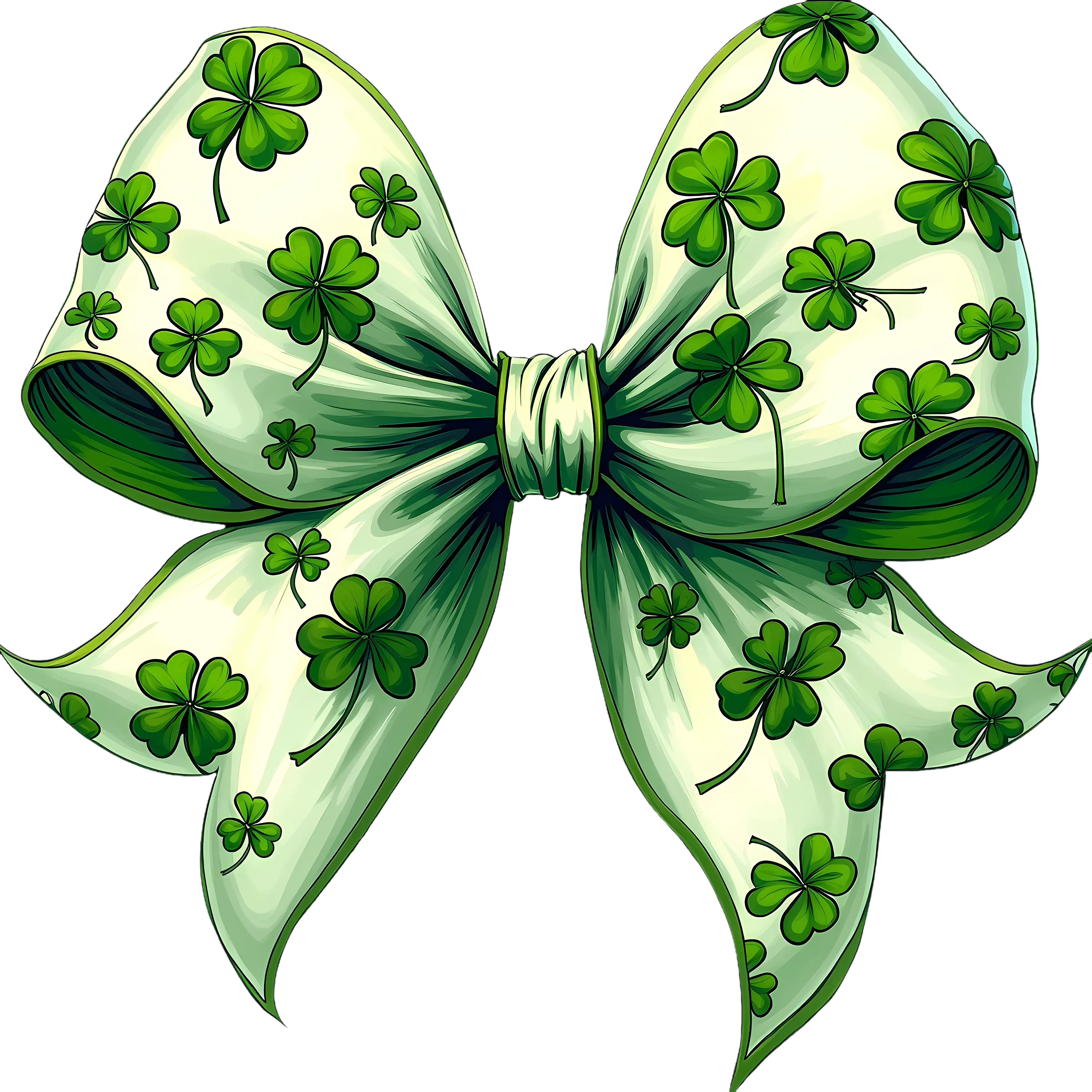 DTF Transfer – DV  St Patricks Day Bow Multi Sizes