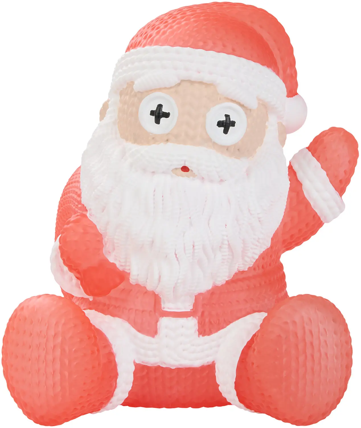 Handmade by Robots - Santa #390 Translucent Limited Edition Vinyl Collectible, Cute Vintage Animated Santa Statue & Bobblehead, Animated Robotic Figure, 3D Figurine [COLLECTIBLES], Vintage Animated Santa Figurines, Statues & Bobbleheads