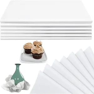 100 Sheets 15 x 20 Inch Acid Free Tissue Paper for Storage, Unbuffered No Acid Papers White Tissue Paper Large Wrapping Papers Bulk for Preserving Clothing Festival Mother's Day  Wrap