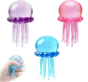 Octopus soft body model, Fidget Stress Ball, Ice Squeeze Cube—Drop Malt Sugar Balls: Sensory Toys for Anxiety and Stress