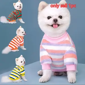 Winter Soft Dogs Coat, Warm Fleece Puppy Clothes For Small Dogs Pullover Sweater Sweatshirt Pet Costumes