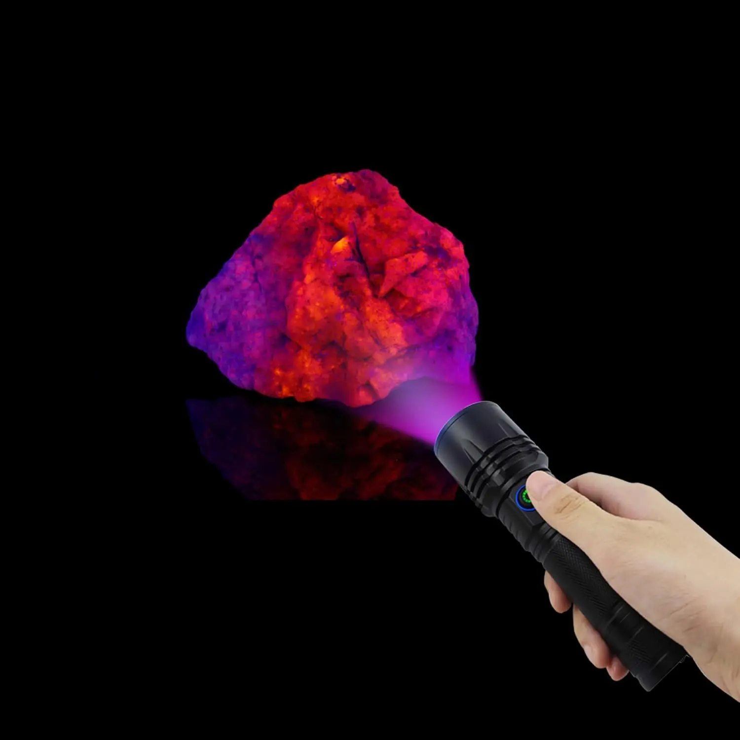 best black light flashlight for uranium glass HQRP Professional 21 LED IP65 water HQRP UV 365nM LED Ultra