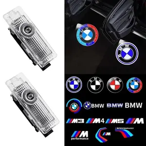 2pcs New LED Car Door Welcome Courtesy Lamp Projector Light For BMW 50th F12 F13 F30 E60 E65 E66 E63 F01 F02 X1 X3 4 5 6 7 Serie
