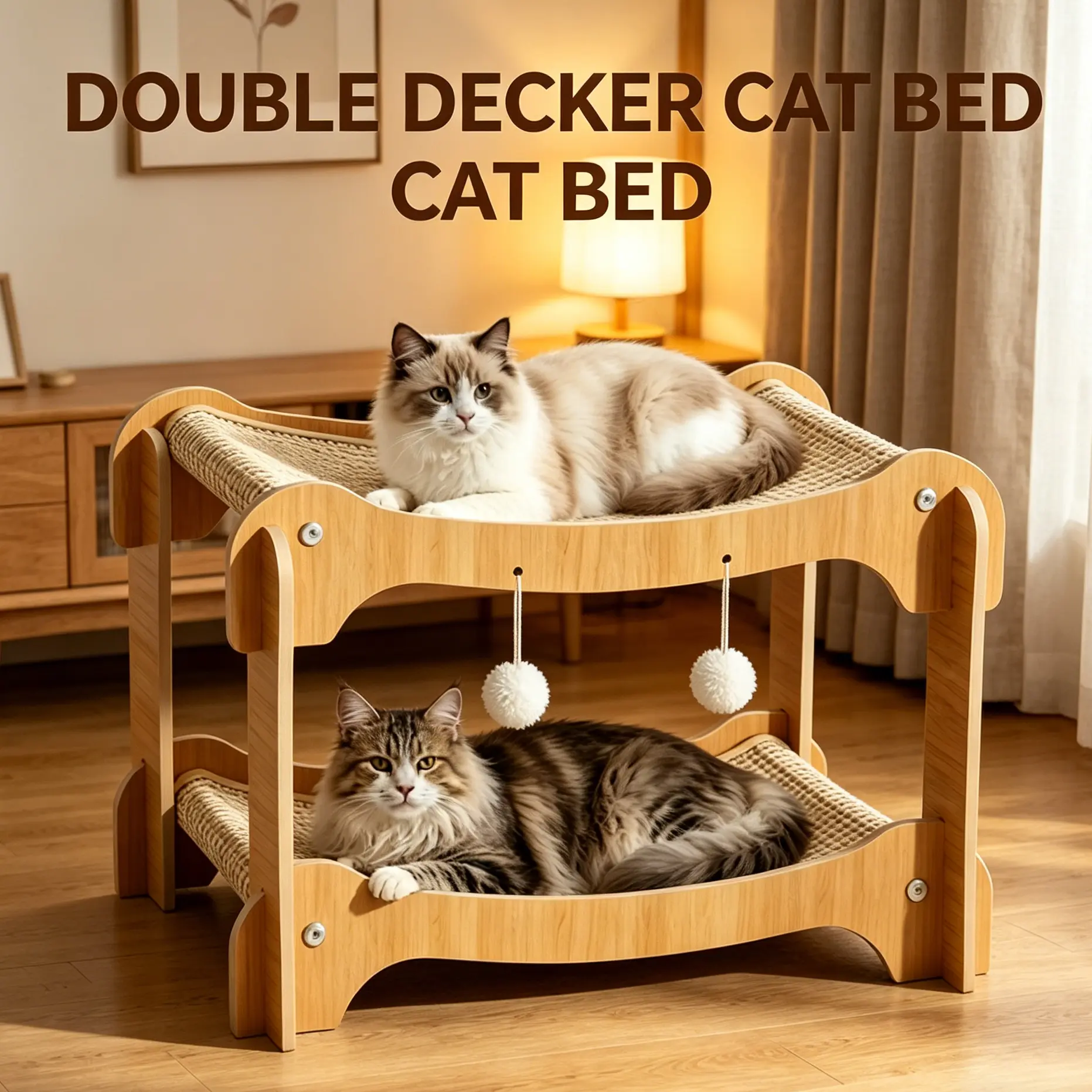 DOUBLE DECKER CAT BED