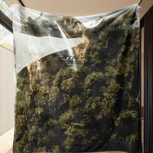 Dank Weed Theme Blanket, Lightweight Soft Plant Throw, Perfect Gift for Plant Lovers, Home Decor, Office, Car Use