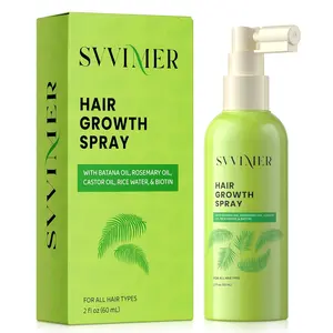 Svvimer Hair Growth Serum Spray - with Rosemary Batana Oil Biotin for Hair Loss and Thinning Hair - Thicker Fuller Hair for Women Men 2 Fl Oz