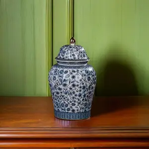 1pc Premium Ceramic Tea Caddy, Large Sealable Moisture-proof Container, Storage Jar, Tea Accessories, Perfect Gift For Tea Enthusiasts, Tea Ornaments